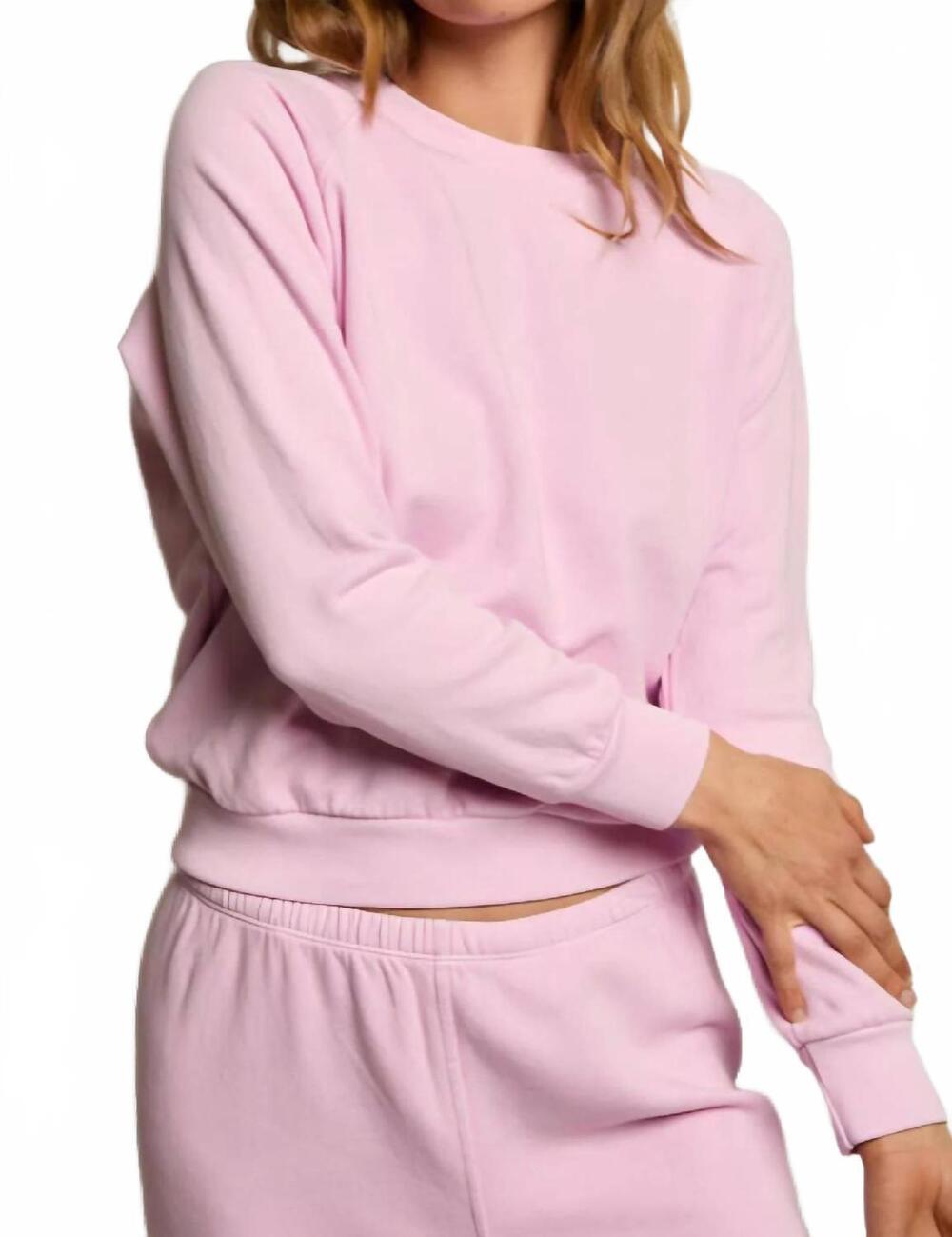 NEW PERFECTWHITETEE alexi sweatshirt in sugar pink